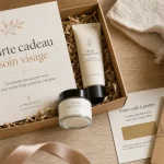 Carte cadeau soin visage : coffret et carte à gratter