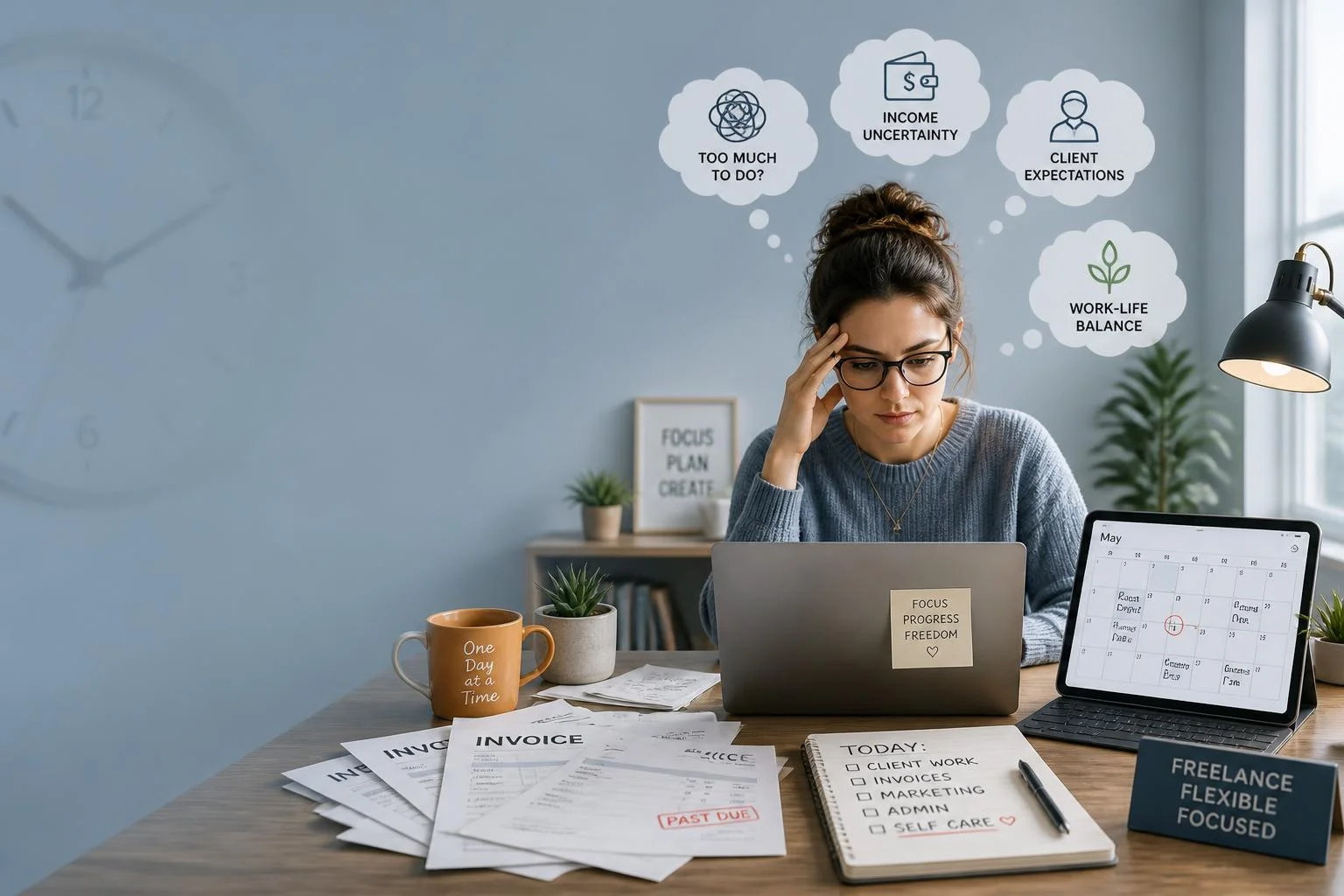 Stress d’indépendant : signes, priorités et protection