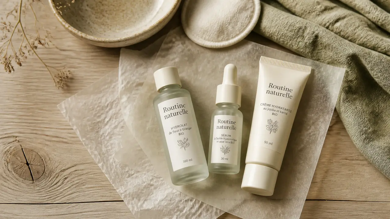 routine soin visage naturel matin soir : produits soin visage