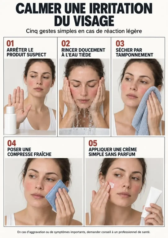 Irritation visage que faire : les cinq gestes pour apaiser une peau irritée