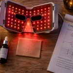 Luminothérapie visage rides, masque LED rouge et infrarouge