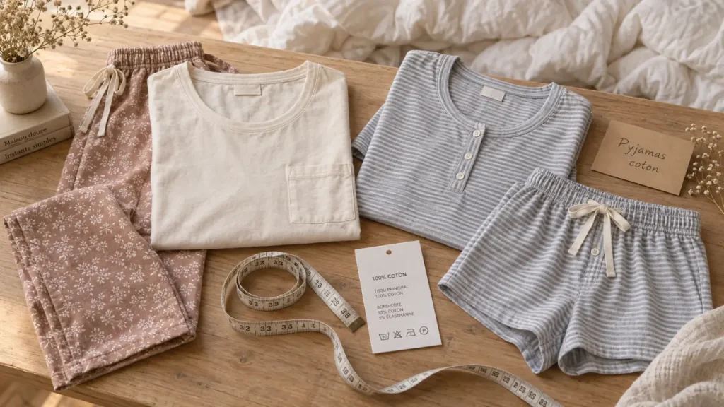 Pyjamas en coton femme : la coupe et la saison déterminent le confort