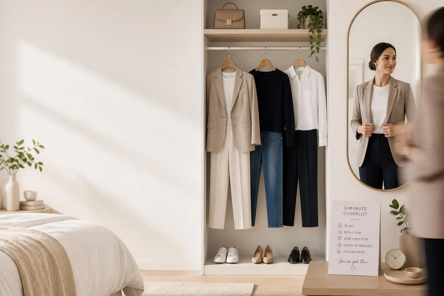 S’habiller vite le matin : 5 minutes, style et repères