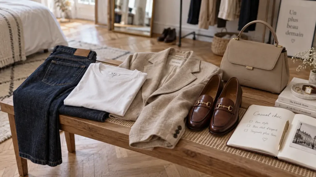 Le style casual chic femme repose sur un équilibre simple entre confort et élégance