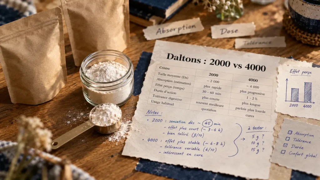 Collagène 2000 ou 4000 dalton : le plus petit n’est pas forcément le plus efficace
