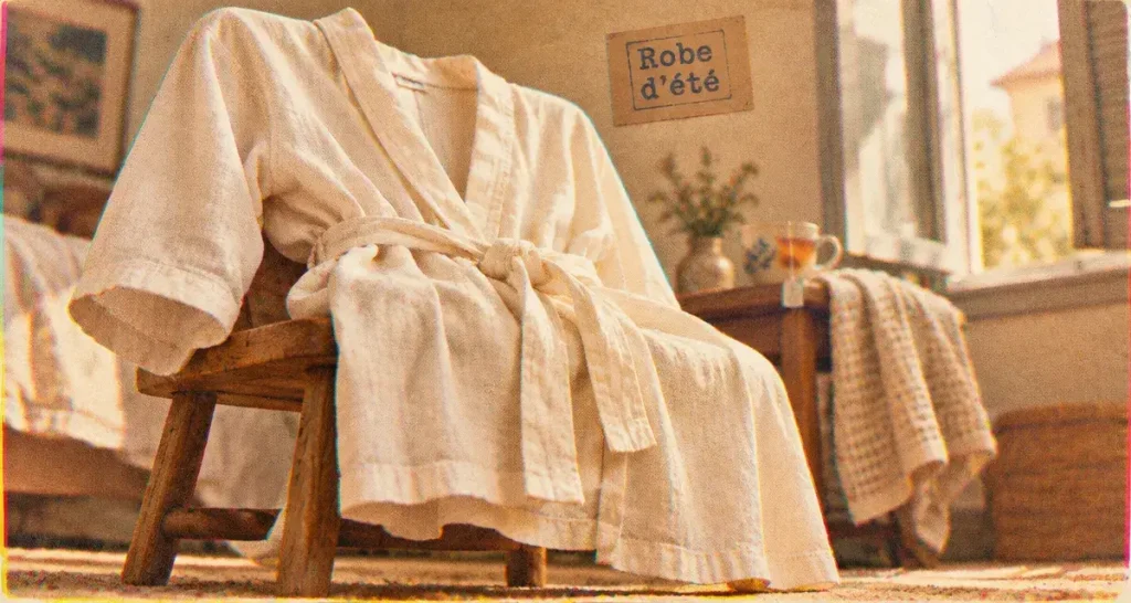 Robe de chambre été femme : les matières et coupes qui gardent la fraîcheur